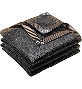winemana 50% Black Shade Cloth, 3.3 x 10 FT Garden Mesh Tarp for Plants Heat Protection with Grom...