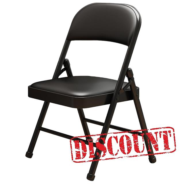 1 Pack Bulk Folding Chairs with Padded Cushion