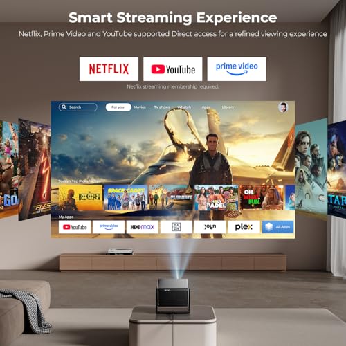 Portable Home Theater Movie Projector for Indoor Outdoo