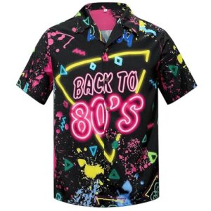 Zando Men's Hawaiian Shirt - Novelty Print Button Down Short Sleeve Shirt for Beach