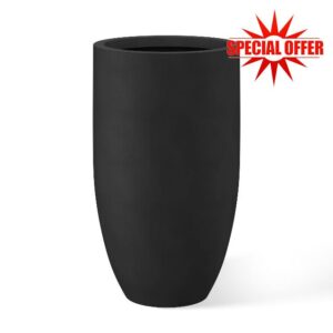 Kante 24 Inch Tall Round Concrete Planter