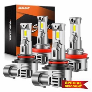 SEALIGHT 9005 H11 LED Bulbs Combo