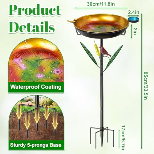 12" W x 2" Deep Bird Bath Bowl