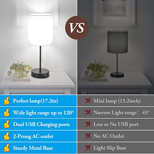 Nightstand Lamps with Pull Chain Switch
