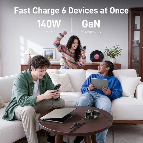 International Power Adapter with 3.28ft Cable