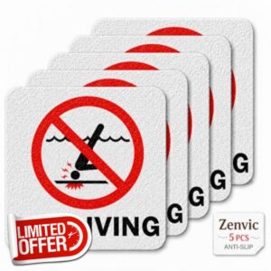 No Diving Pool Sign