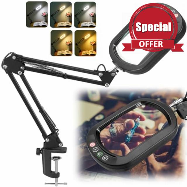 IVMAIE 12X Magnifying Glass with Light