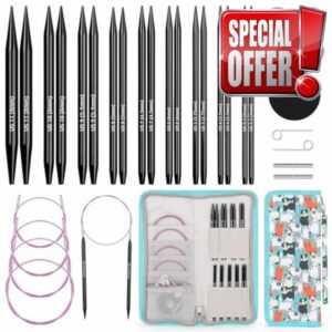 Aeelike Interchangeable Knitting Needles Set