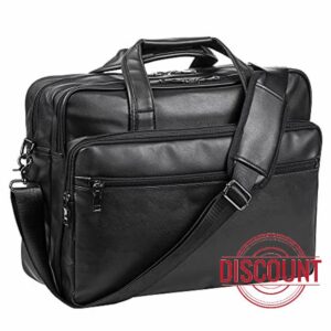 seyfocnia Leather Laptop Bag