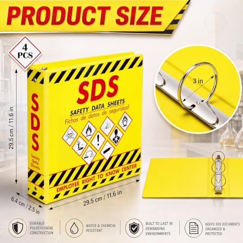 Bilingual English Spanish MSDS Binder