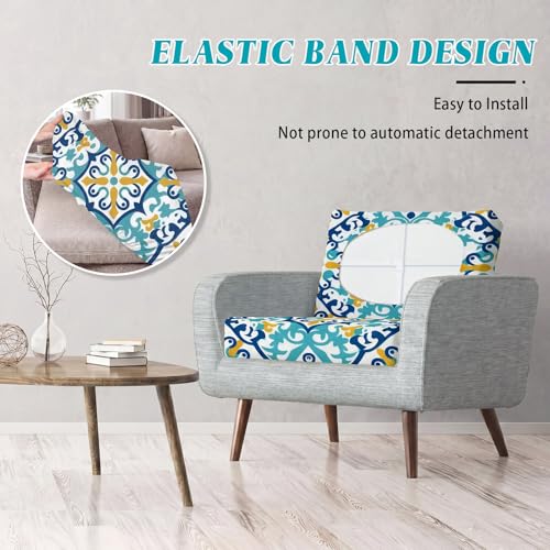 Blue and Yellow Print)