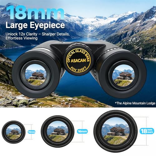 HD High Powered Binoculars with BAK4 Prism