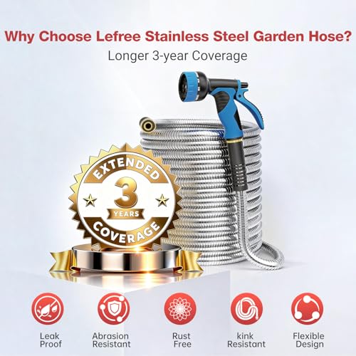 10-Function Spray Nozzle & 4 Spare Gaskets for Yard