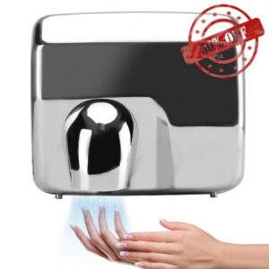 modunful Commercial Hand Dryers for Bathroom: SUS304 Brushed Stainless Steel Electric Hand Dryer
