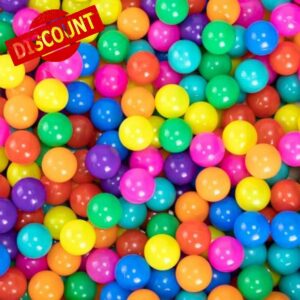 Markdang 170 PCS Ball Pit Balls 2.1-2.2” Free Crush Proof Plastic Ball for Baby and Toddler -8 Bright Colors with Zip Storage Bag