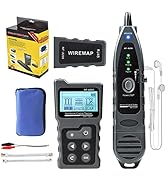 NOYAFA Network Cable Tester, NF-8601S TDR Multifunction LCD Tracer for RJ45, RJ11, BNC, Metal Cab...