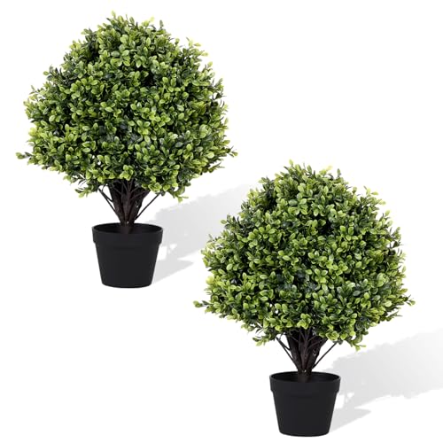 UV Resistant Faux Potted Plants for Front Porch Entryway Outdoor Planters Deco