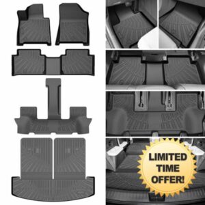 Santa Fe Floor Mats - Car Mats for Hyundai Santa Fe 2024-2026 (Only Fit Gas)