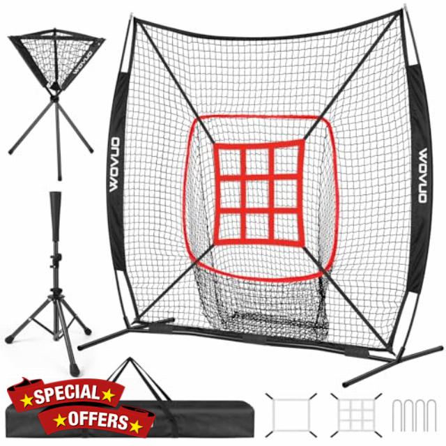 7x7 ft Baseball Net for Batting Pitching Hitting