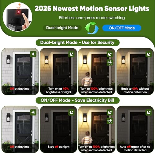 3 Lighting Modes Exterior Lighting Fixtures