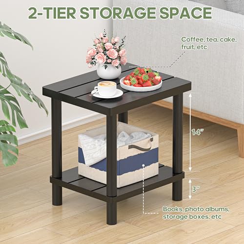 Bamboo End Table for Pool