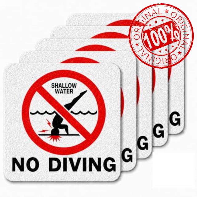 No Diving Pool Sign