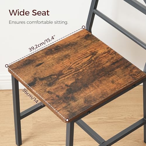 Industrial Style Chair with Metal Frame