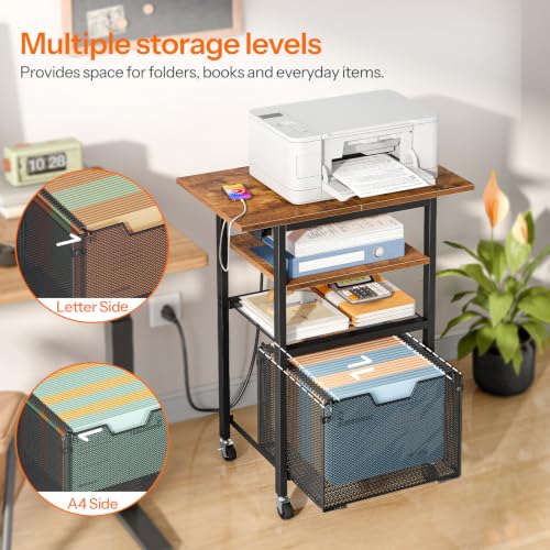 Mobile Filing Cabinet Storage Shelf