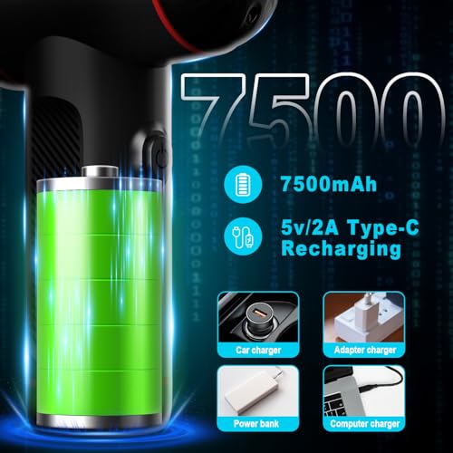 Rechargeable Cordless Air Blower with LED Light for Computer Keyboard Electric Devices Cleaning. Replaces Compressed Air Cans