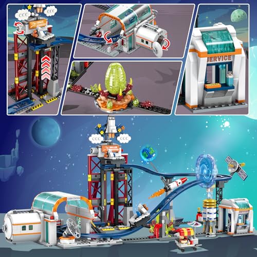 Rocket Buildable Space Rollercoaster Adventure Park for Adults Kids Girl Boy Ages 6+years old