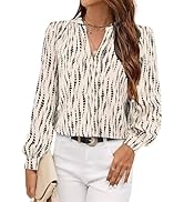 Avanova Women Long Sleeve Blouse V Neck Tops Work Business Casual Shirts
