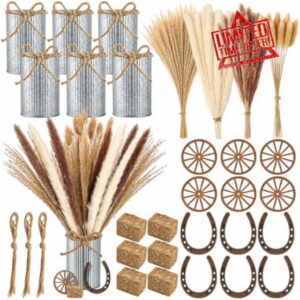 132Pcs Western Cowboy Centerpieces for Tables