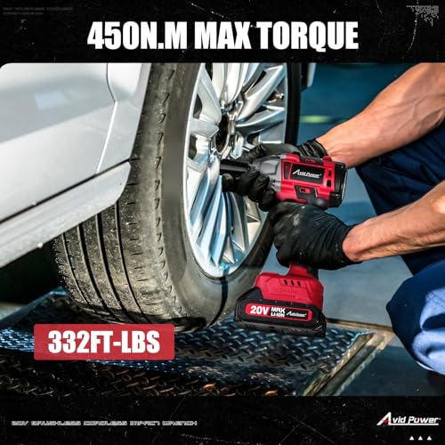 20V Cordless Impact Wrenches with 2.0 Ah Battery