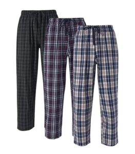 DAVID ARCHY Men’s Plaid Pajama Bottoms