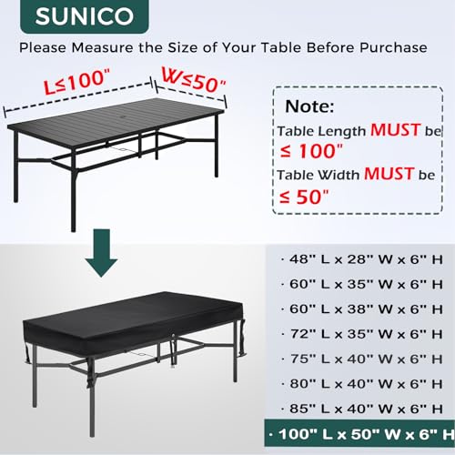 31000Pa water-pressure outdoor table cover rectangula
