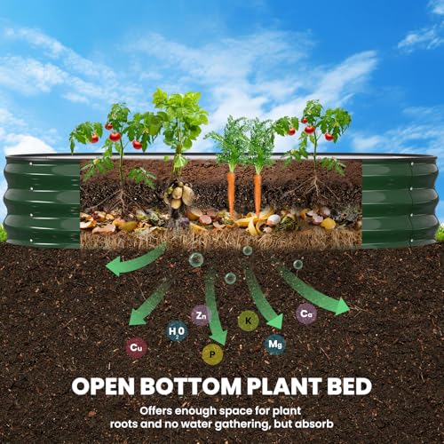 Rust-Resistant Steel Garden Bed for Vegetables Herbs Flowers