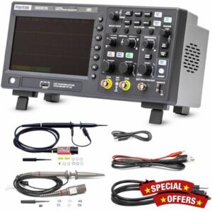 Hantek DSO2C10 Digital Storage Oscilloscope 100MHz Bandwidth 2CH Dual Channel 1GSa/s 8M Memory Depth with High Voltage Probre