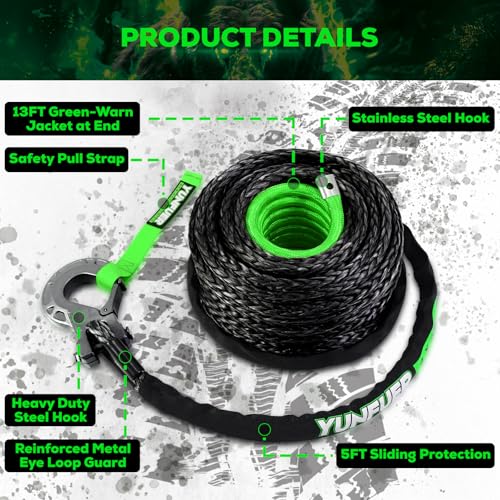 Forged Winch Hook and Safety Pull Strap for Off-Road 4x4 Vehicle