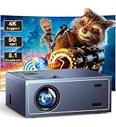 Compatible with Netflix Movie Projector with WiFi6 and Bluetooth5.3, Built-in App Store, Dolby Au...