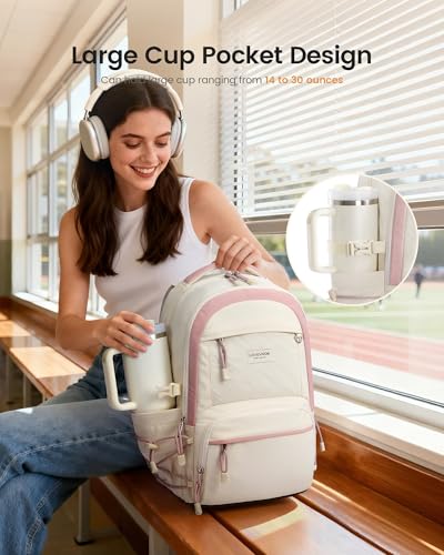 15.6 Inch laptop Backpacks with Large Capacity Tumbler Holder