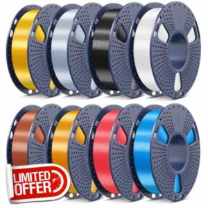 SUNLU Silk Shiny PLA Filament Bundle 1.75mm