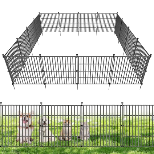 24 in(H) X 10 ft(L) Animal Barrier Fencing Rustproof Metal Wire Panel Border for Dog