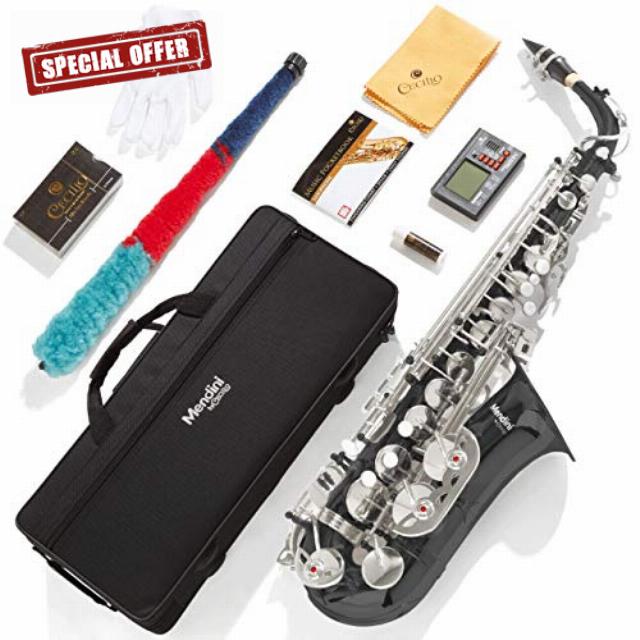 Mendini By Cecilio Alto Saxophone for Beginners with Tuner