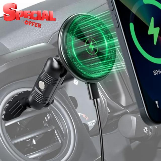 Kaishengyuan Wireless Charger Magnetic Vent Phone Mount Compatible with Tacoma 2016-2023 and 2014-2021 Toyota Tundra