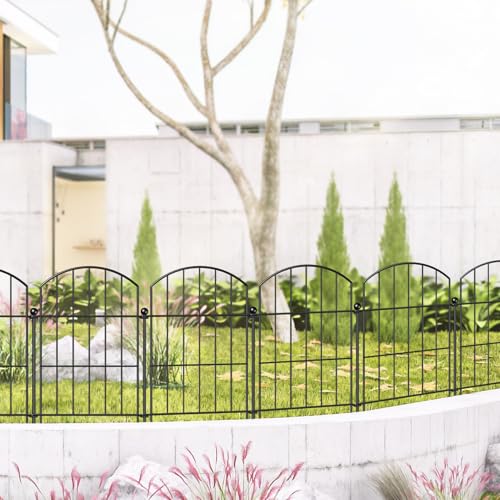 No Dig Garden Fencing for Yard Flower Bed Patio Outdoor