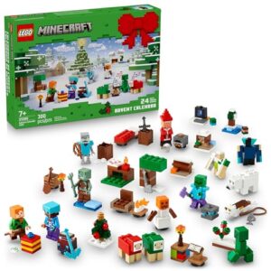 LEGO Minecraft Advent Calendar 2025 Building Toy - Kids Holiday Countdown Set for Boys & Girls