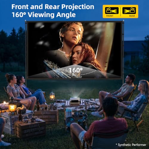 Portable Projector Screen | 16:9 4K HD Lightweight Movie Screen