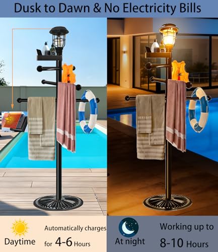 Hot Tub Accessories Towel Dying Rack Towel Stand for Pool