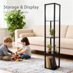 Modern Square Shelf Lamp for Living Room