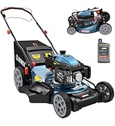 SENIX 201cc 22" 3-in-1 Gas Lawn Mower, Variable Speed Rear Wheel Self-Propelled Mower, Mulching, ...